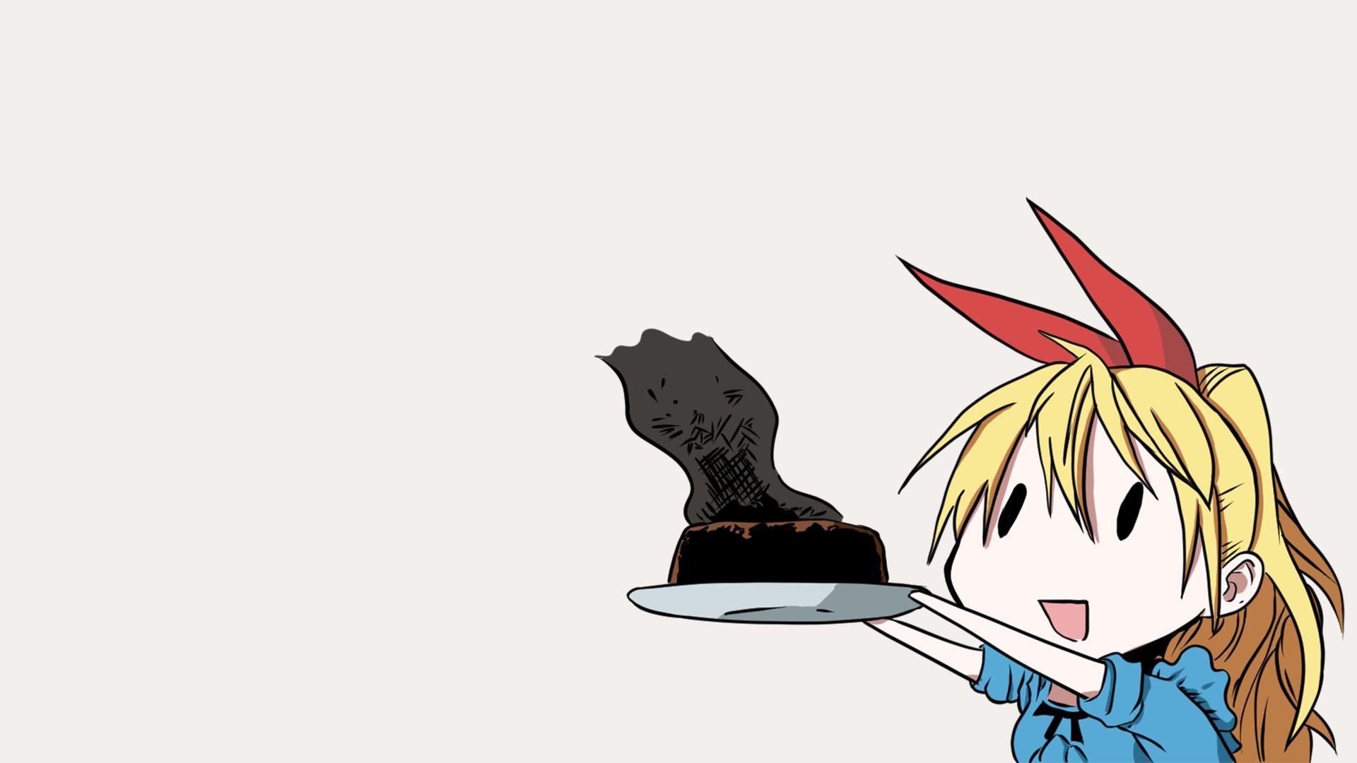 cake of the dead kirisaki chitoge red bow