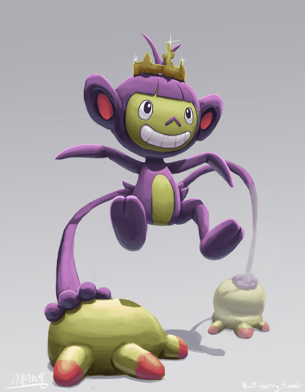 King Ambipom. Pokemon. Pokémon