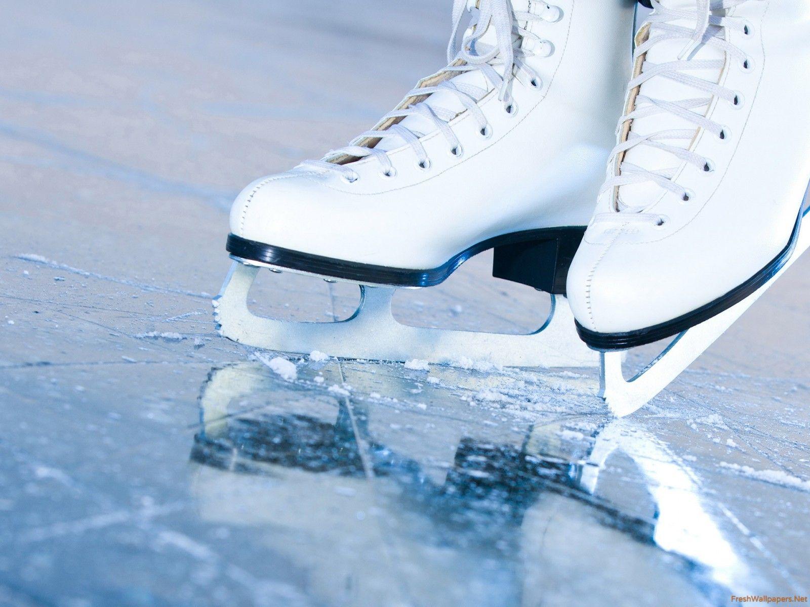 Ice Skates Braking Ice wallpaper