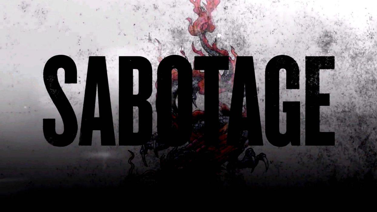 SABOTAGE action crime drama movie film poster wallpaperx1080
