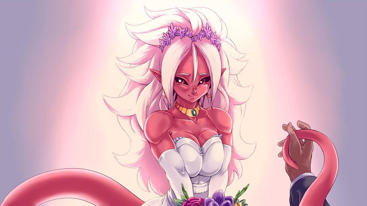 Android 21 Wedding Dress by PlagueofGripes. Dragon ball, Dragons