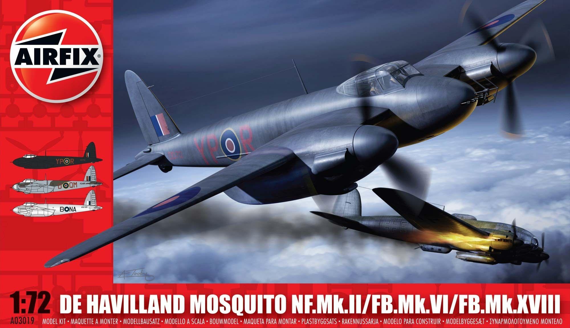 Airfix A03019 De Havilland Mosquito MkII VI XVIII 1:72
