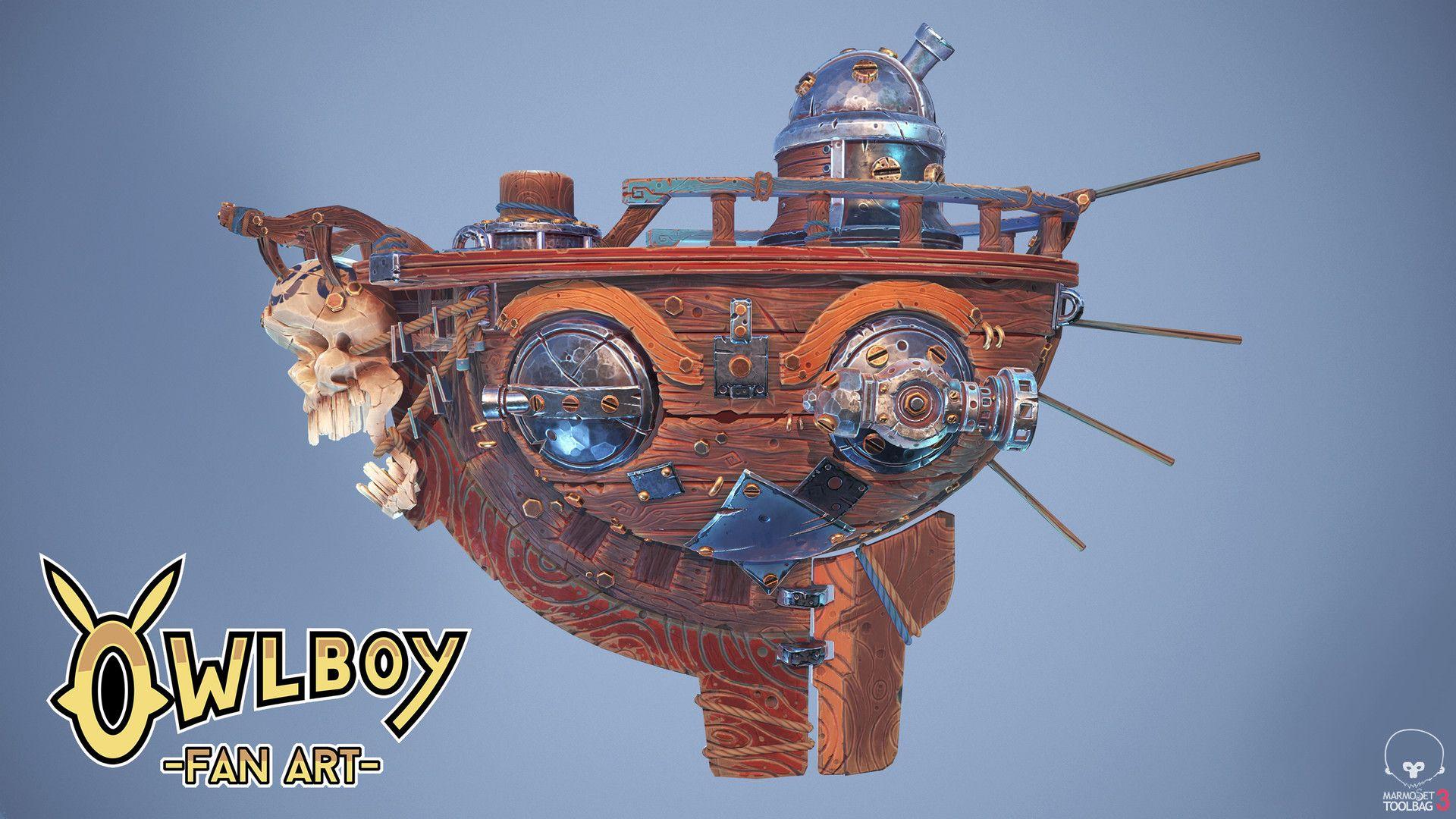 OWLBOY Fanart: Pirate Airship, Jan Wyss