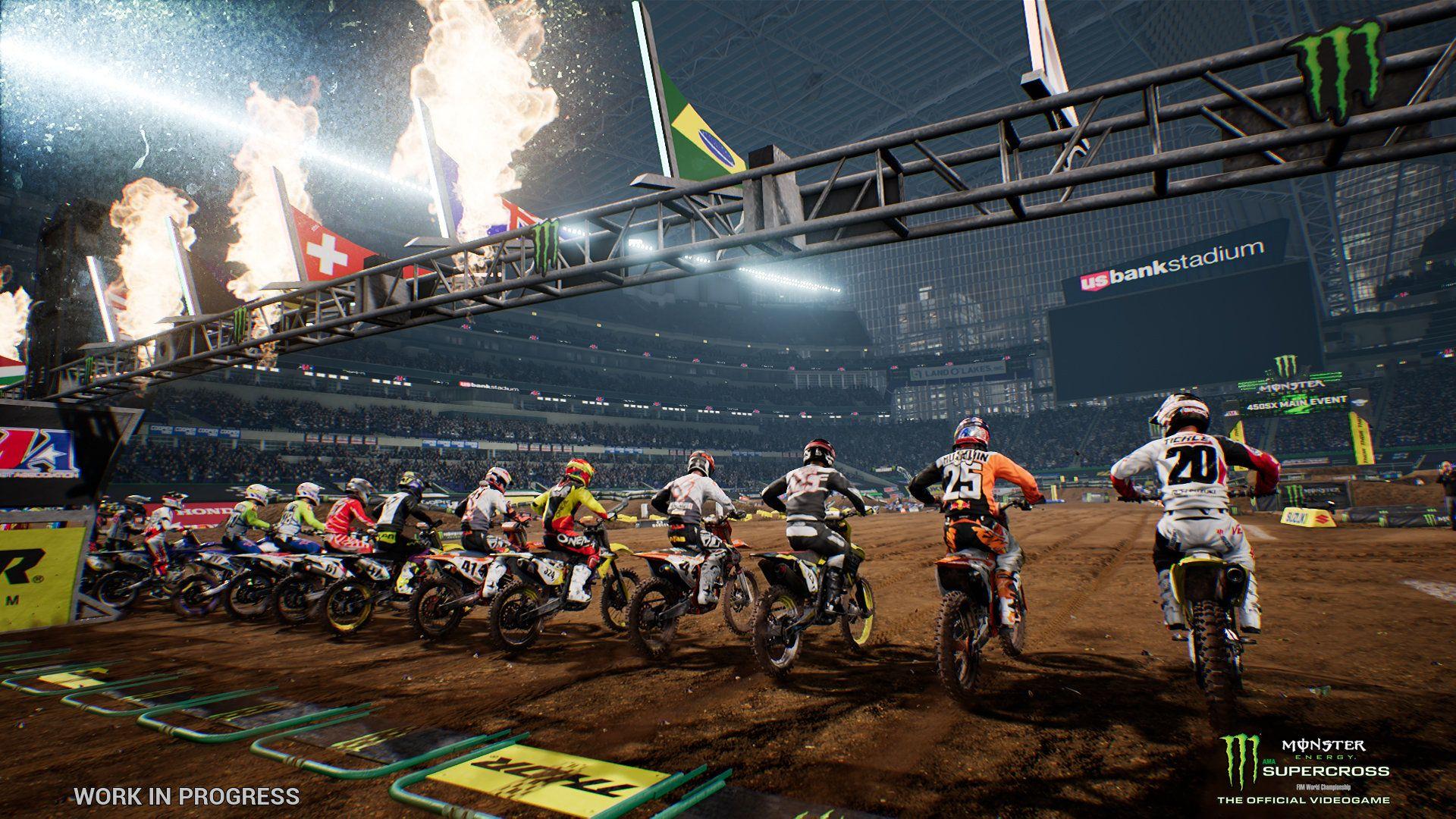 Monster Energy Supercross Official Videogame Game. PS4