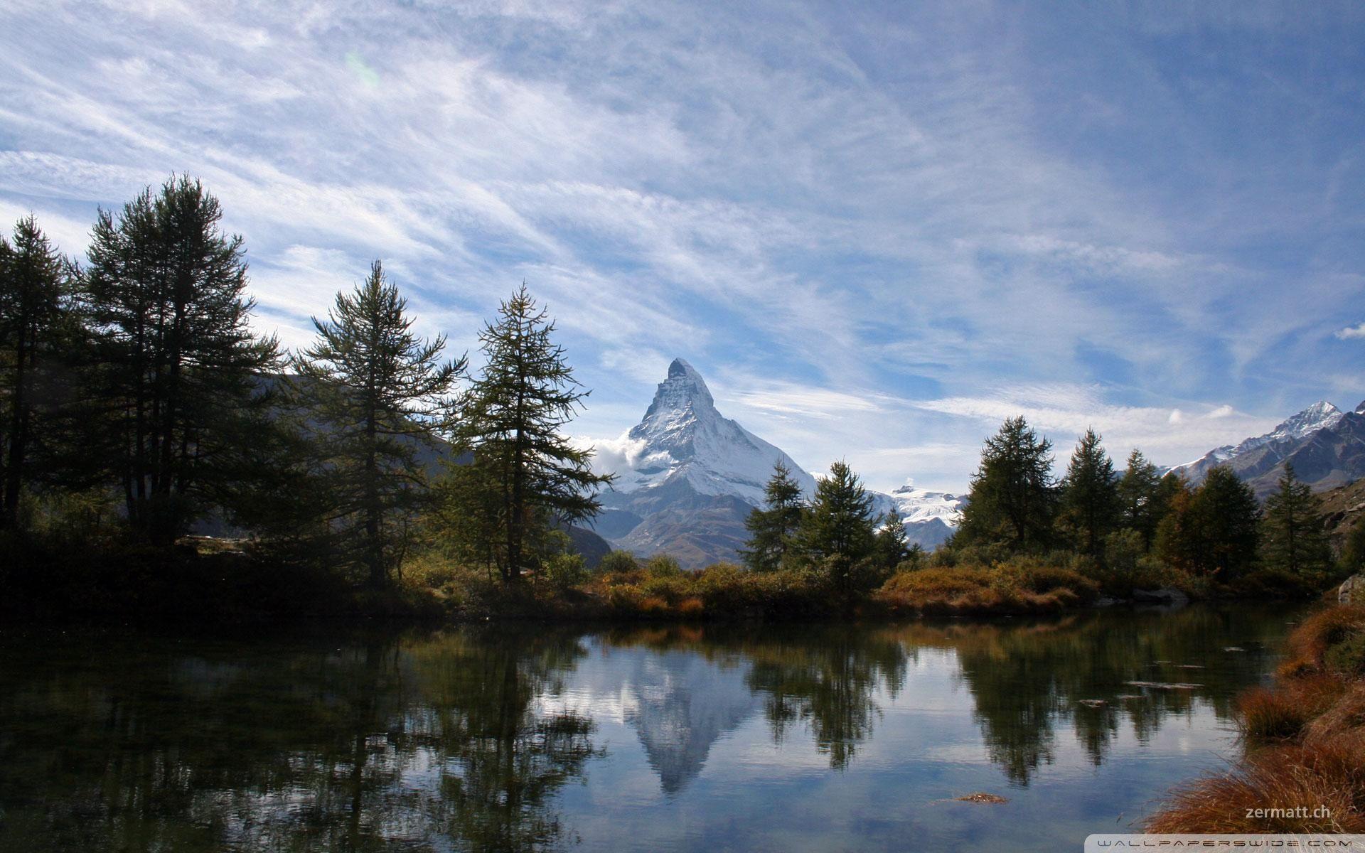 Alpine Lake Mt Matterhorn ❤ 4K HD Desktop Wallpaper for 4K Ultra HD
