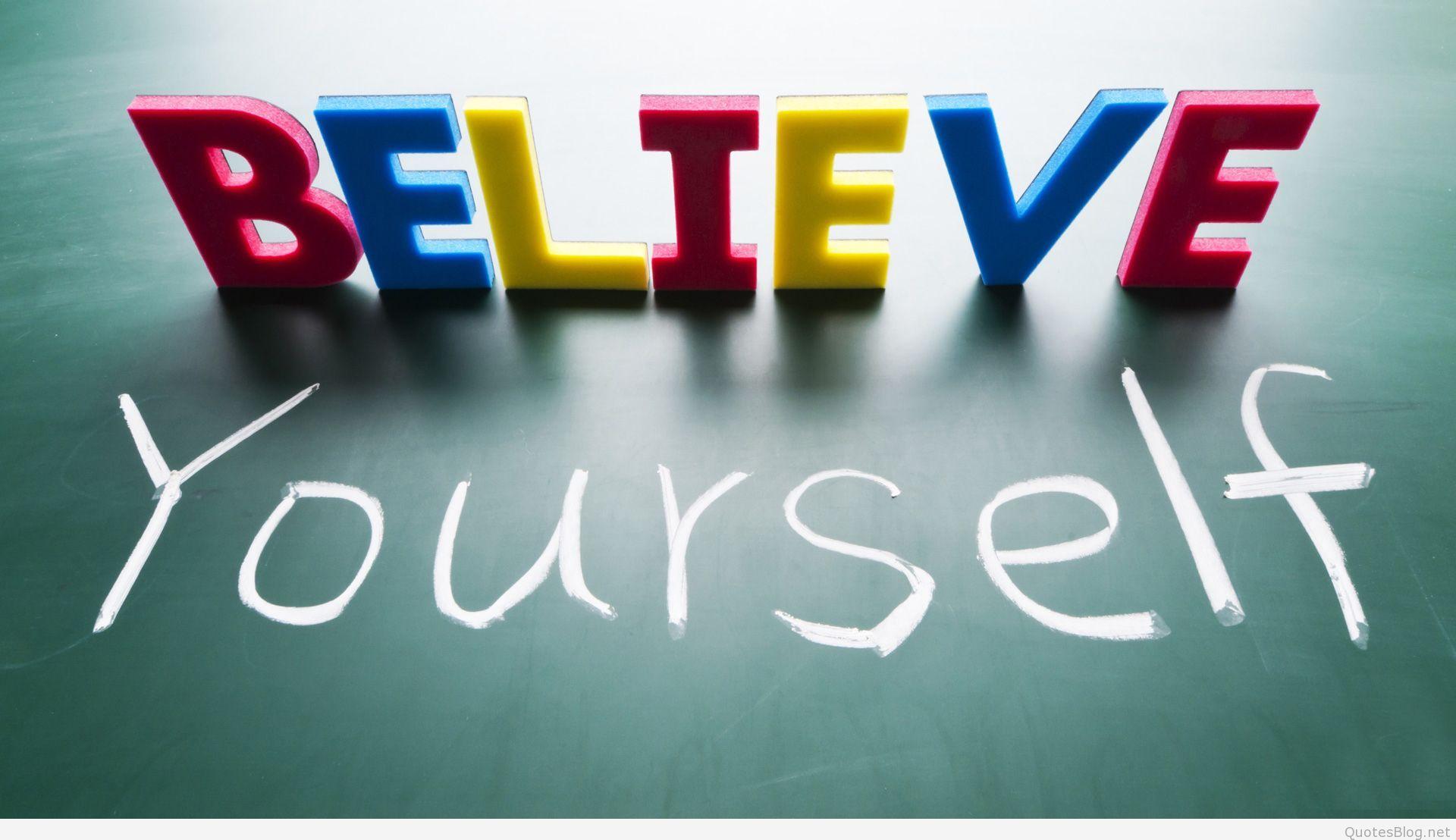Download Believe yourself motivational wallpaper for laptop screen