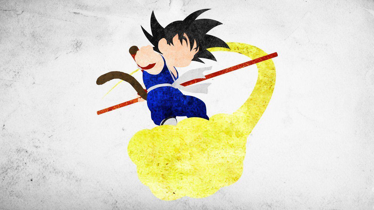 Kid Goku Minimalistic Wallpaper