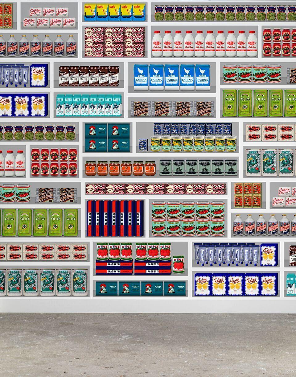 Supermarket Wallpaper design by Paola Navone for NLXL Lab