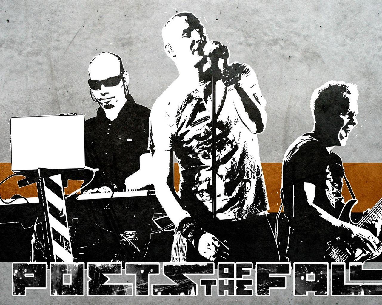 Download wallpaper 1280x1024 poets of the fall, band, members