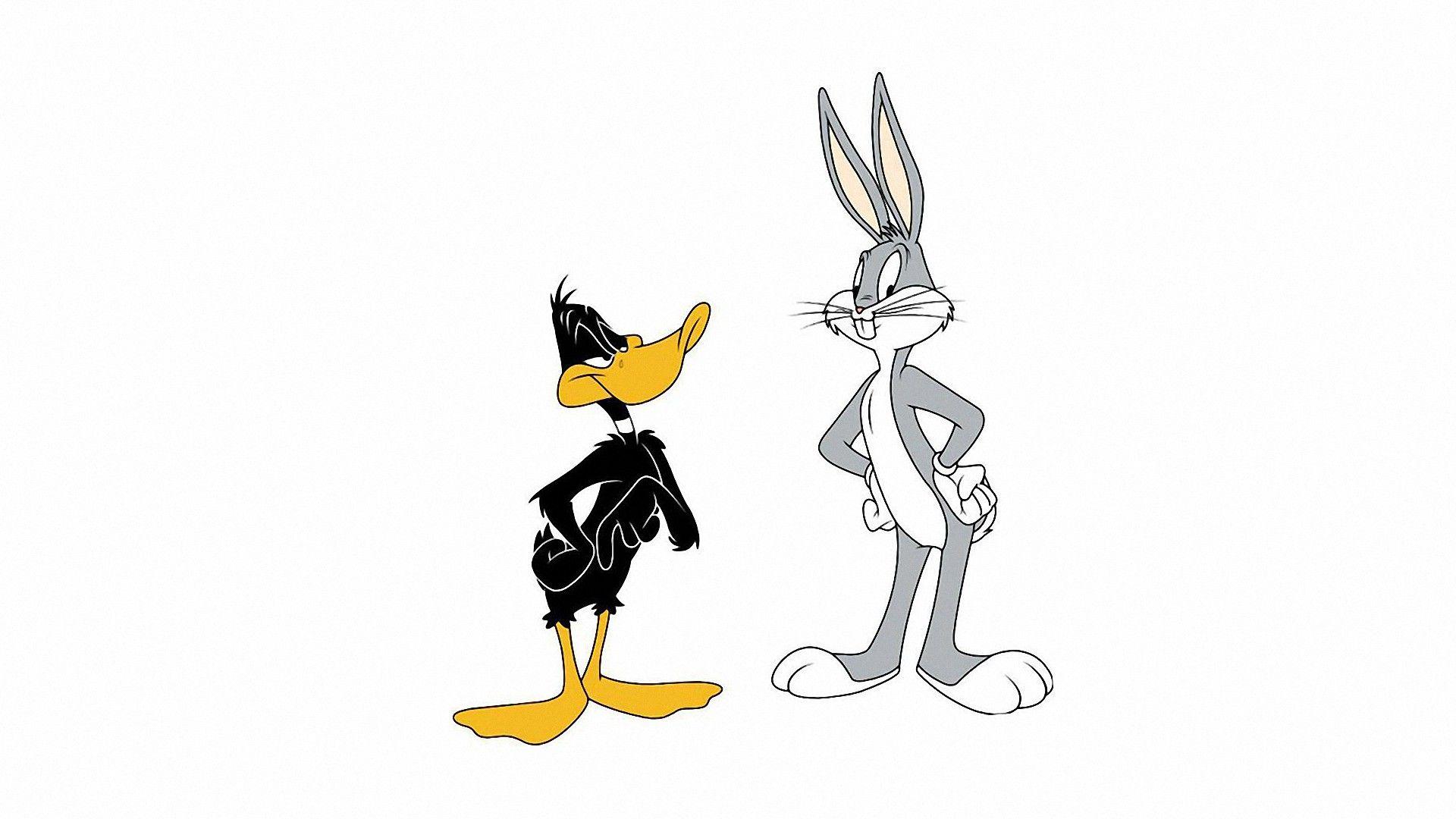 Cartoons Bugs Bunny And Daffy Duck HD Wallpaper