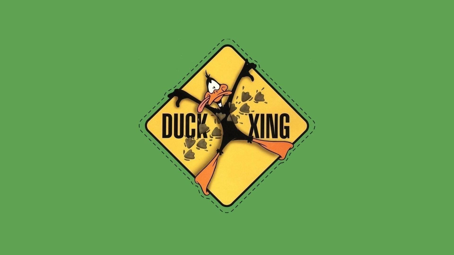 Minimalistic artwork daffy duck wallpaper