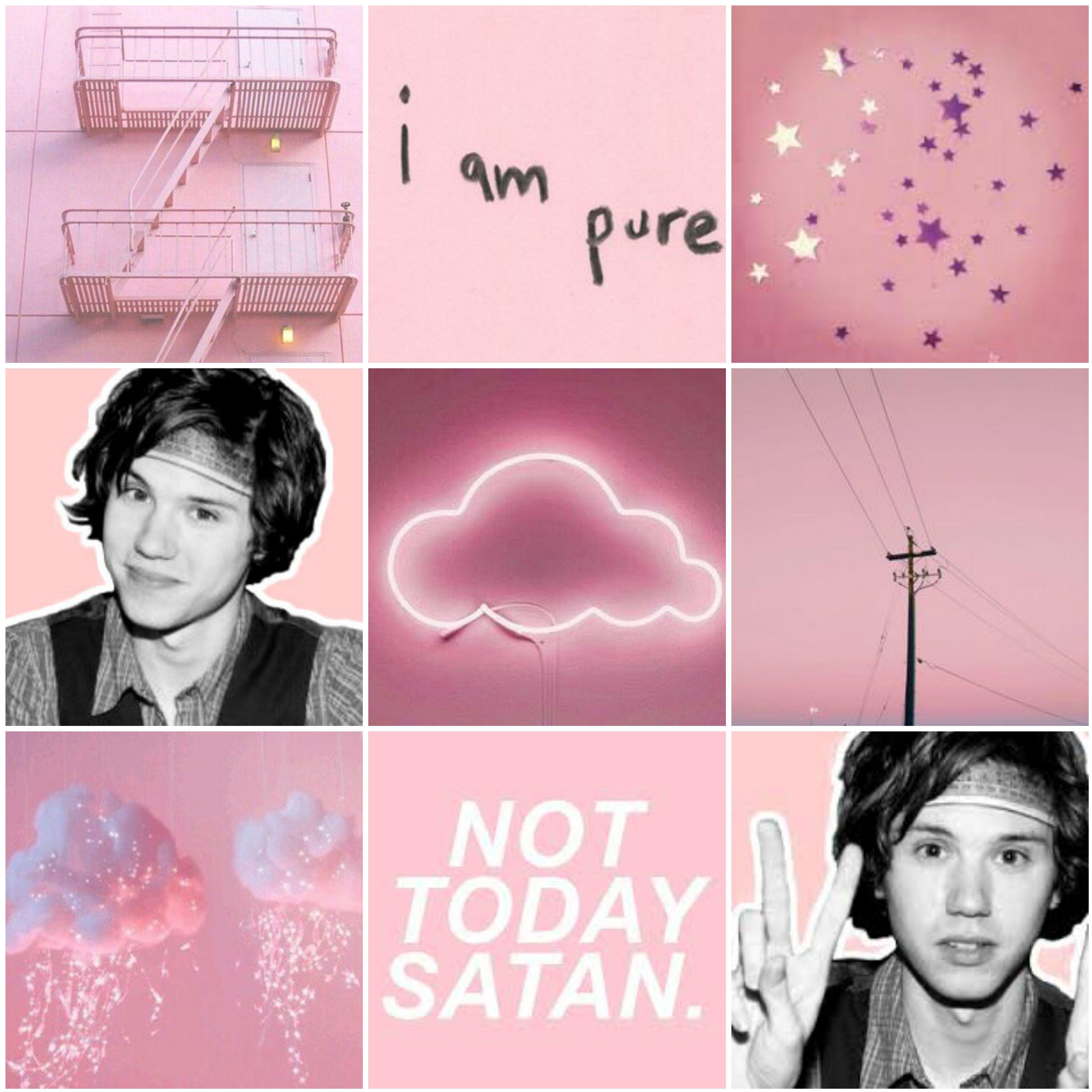 Requested! Ryan Ross pastel pink aesthetic (my edit). Emo Trinity +