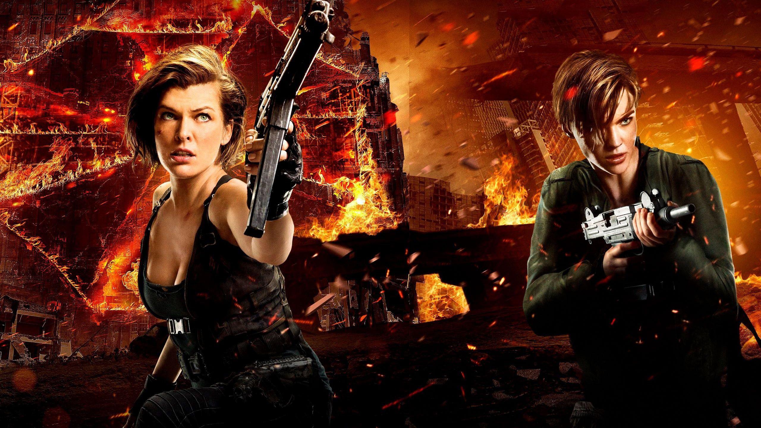 Wallpaper Milla Jovovich, Ruby Rose, Resident Evil: The Final