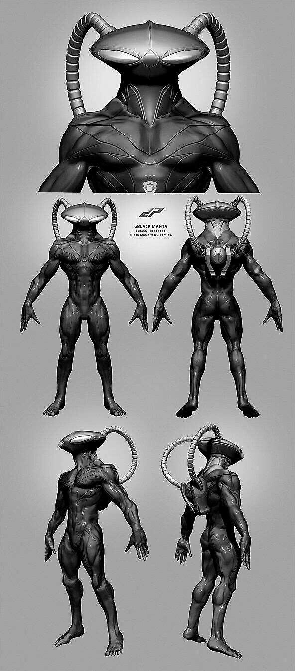 best black manta image. Black manta, Cartoon art