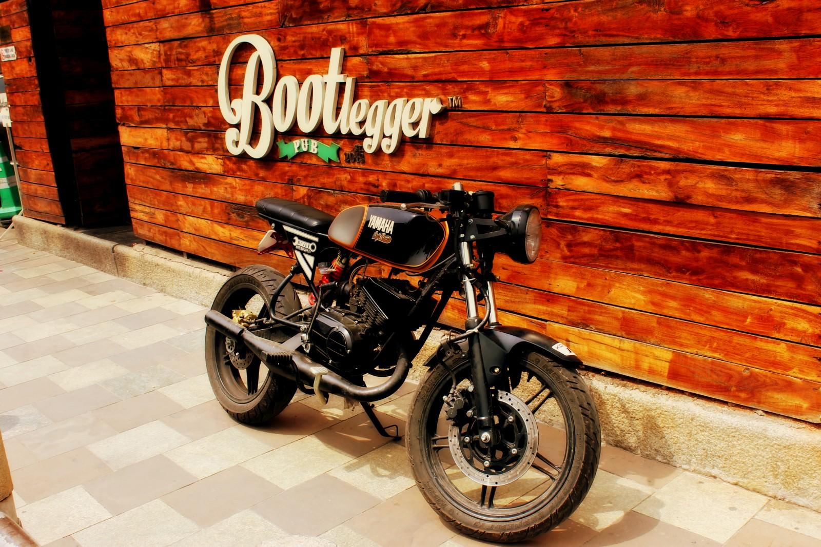 Bangalore based engineer builds a custom Yamaha RX135 Cafe Racer