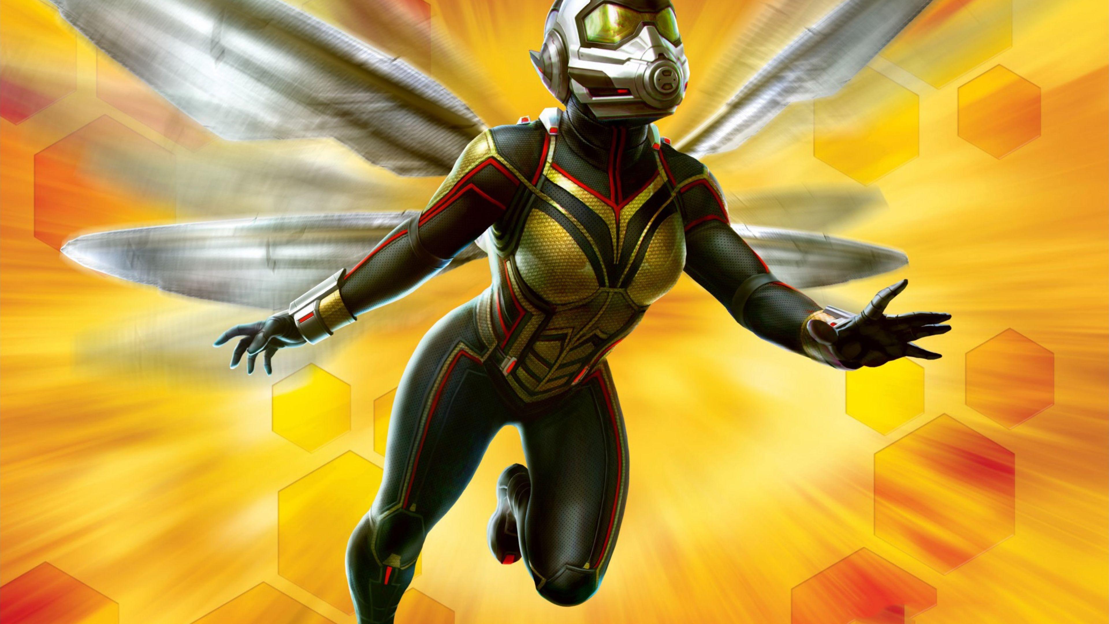 Wasp In Ant Man And The Wasp Movie 4K Wallpaper