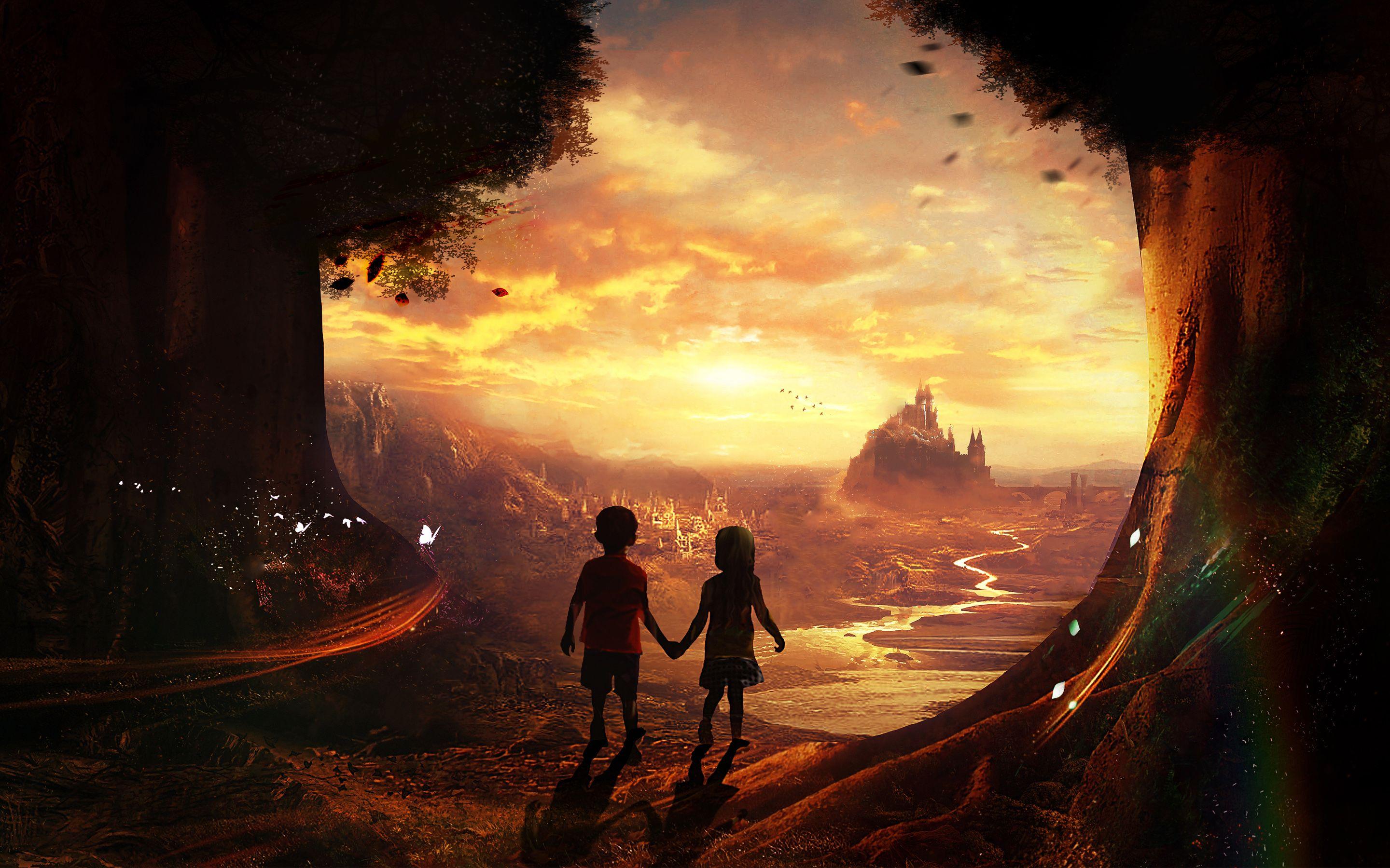 Fairy Tales Kids Wallpaper