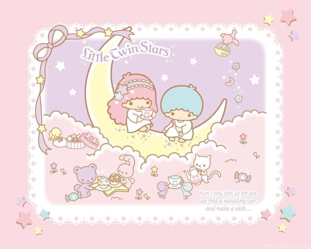 Wallpaper Little Twin Star Liitle Stars Sanrio Pastels With