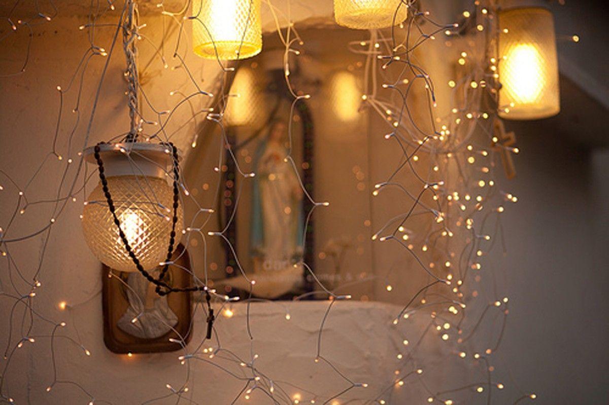 Winter: Lights Winter Lamps Glow Wallpaper Mobile HD 16:9 High