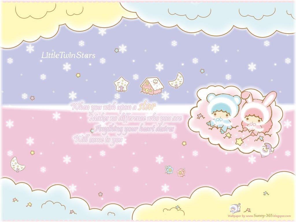 Wallpaper Little Twin Stars Kawaii Shuushuu Sanrio With Postado
