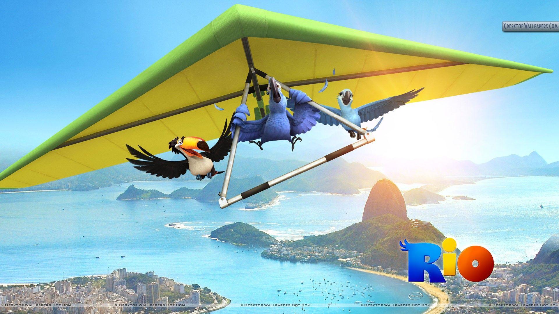 Birds Gliding in Rio Movie Wallpaper