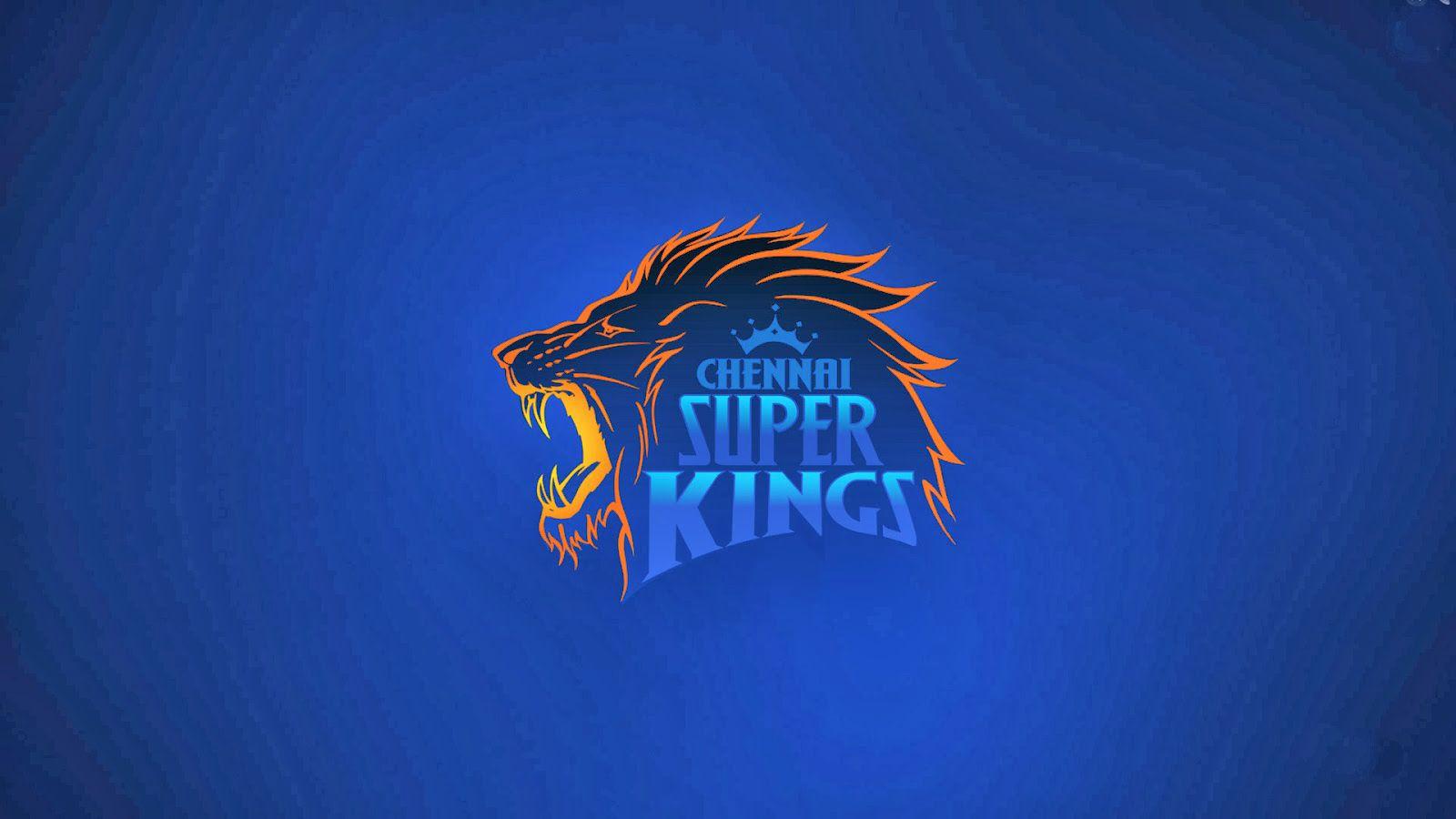 Ipl Csk Chennai Super Kings Logo Blue Background HD Wallpaper