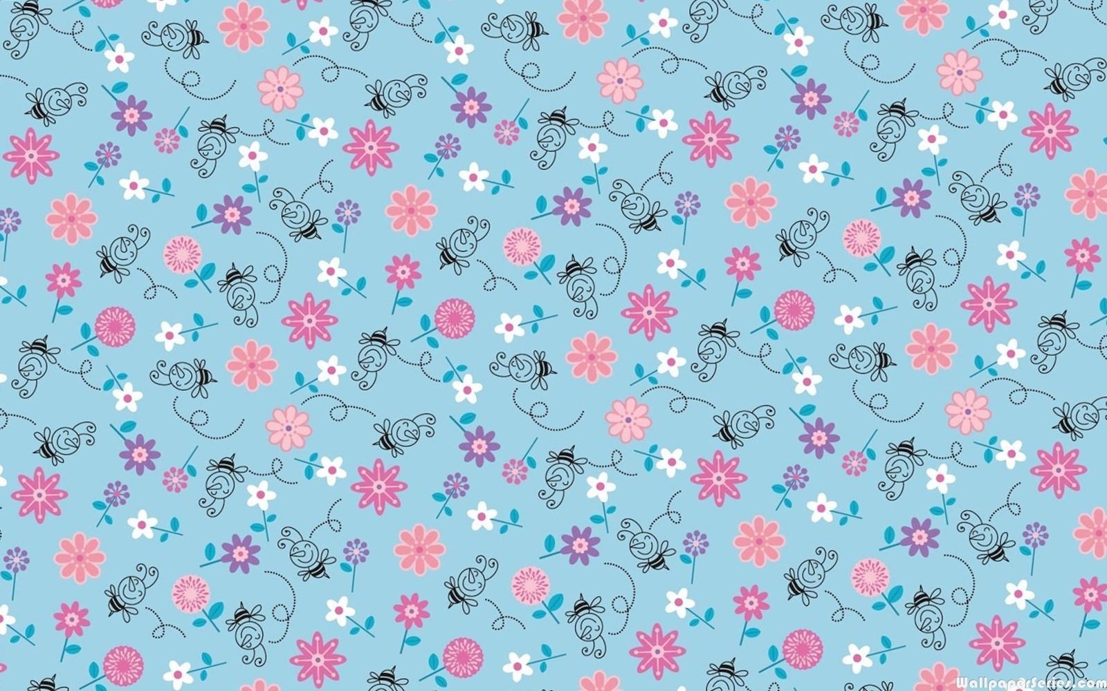 pink cute pattern wallpaper