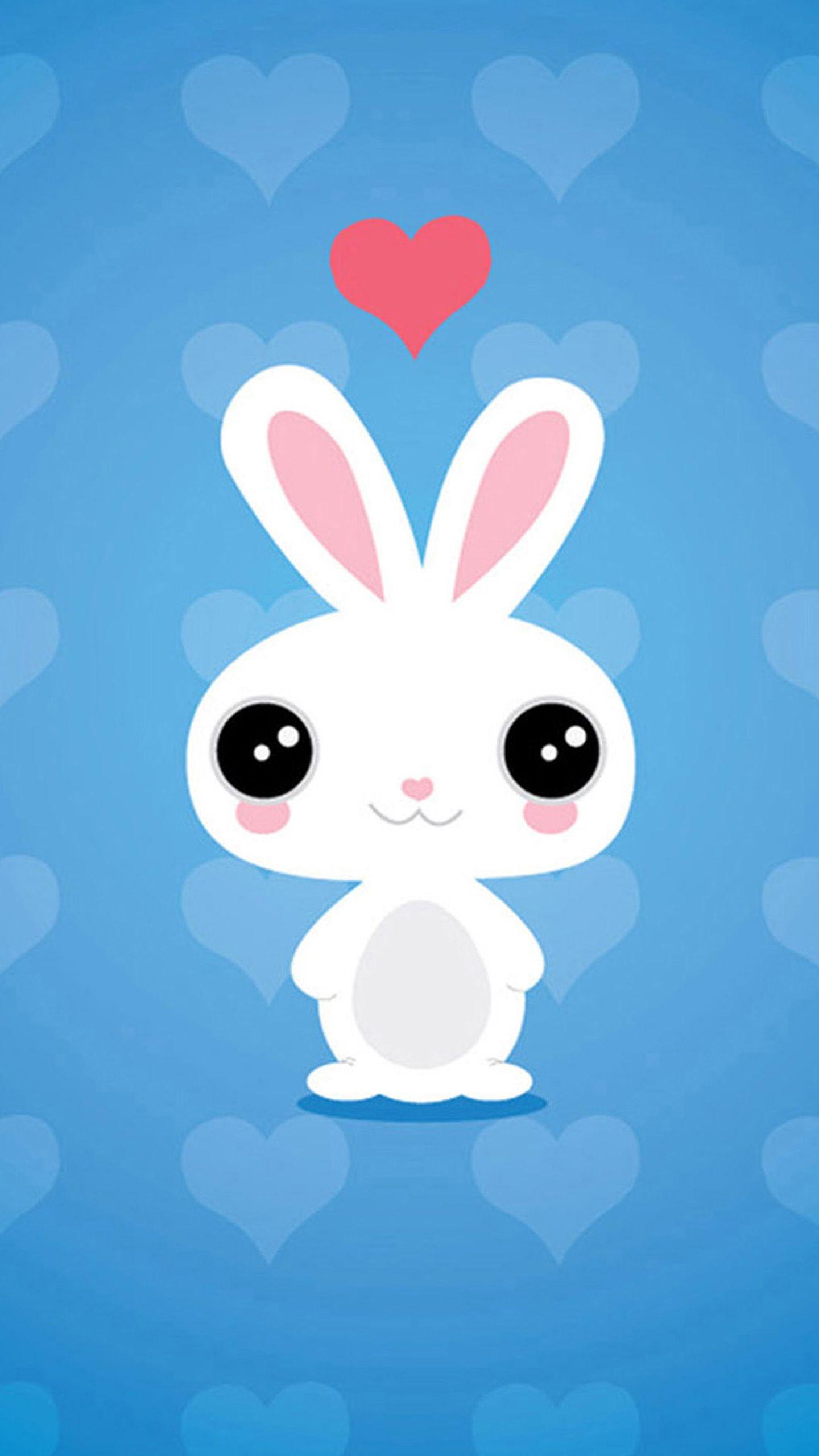 Cute Bunny Wallpaper. Cute cartoon wallpaper, Wallpaper iphone