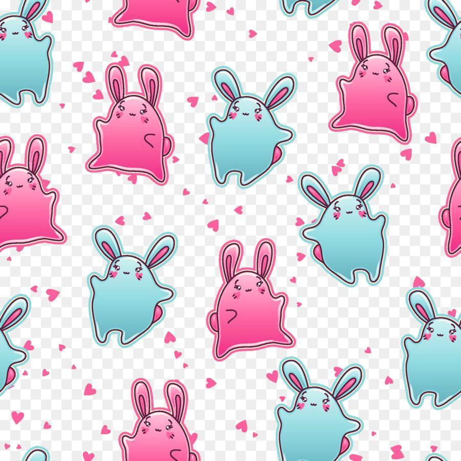 Doodle Illustration bunny background png download*1000