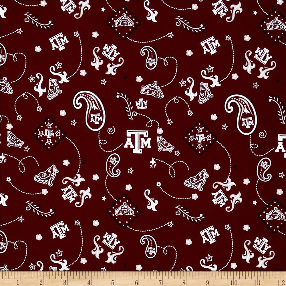 Collegiate Cotton Broadcloth Texas A&M Designer Fabric