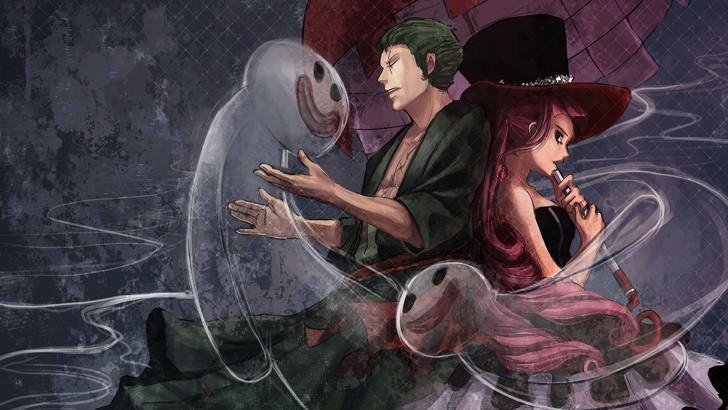 Zoro and Perona Ghost One Piece Wallpaper