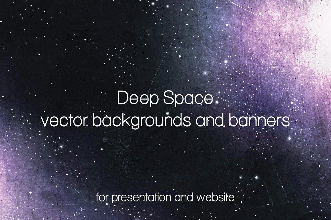 Deep Space background and banners Textures Creative Market