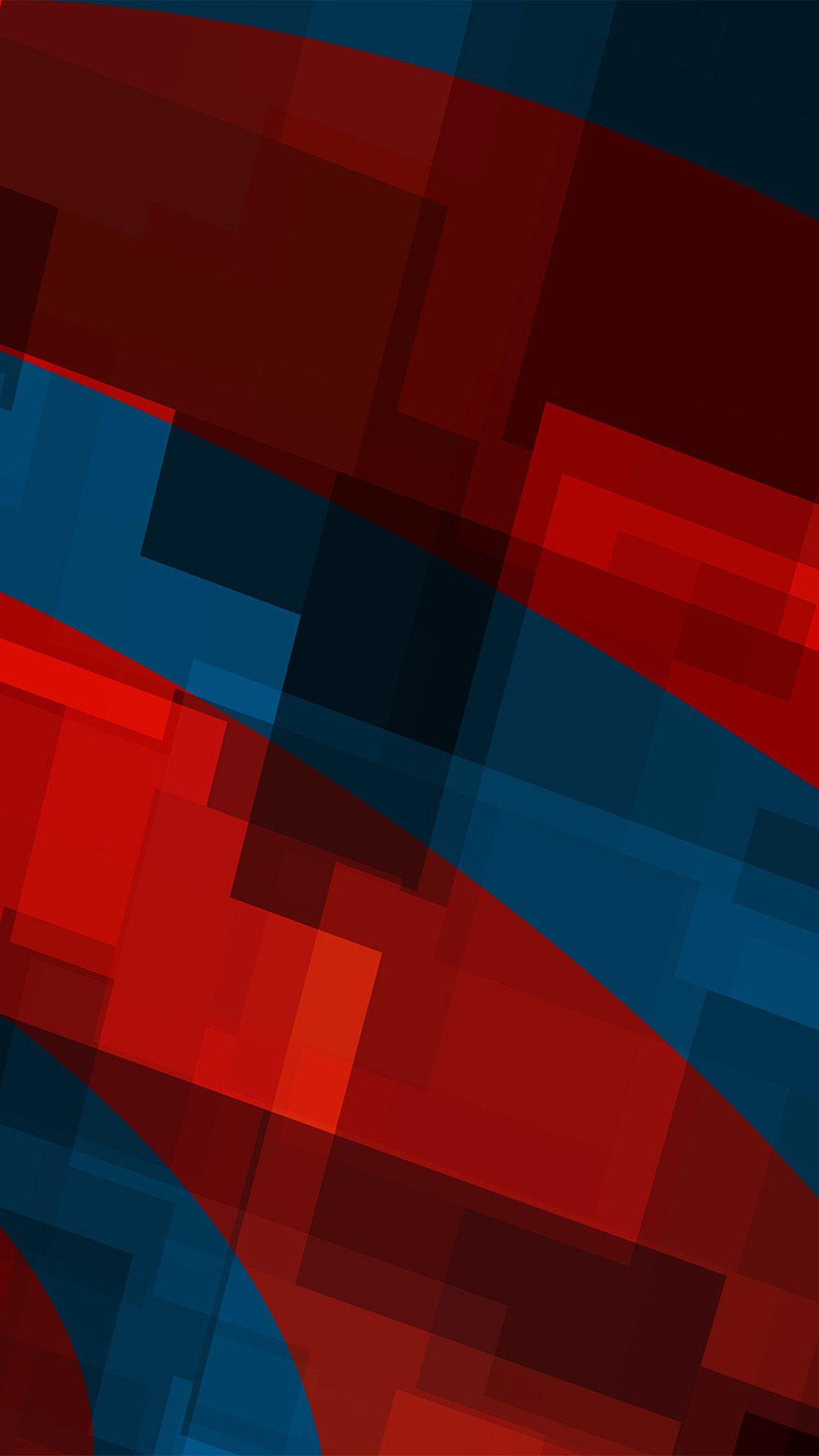 Art Red Blue Block Angle Abstract Pattern Android wallpaper HD wallpaper