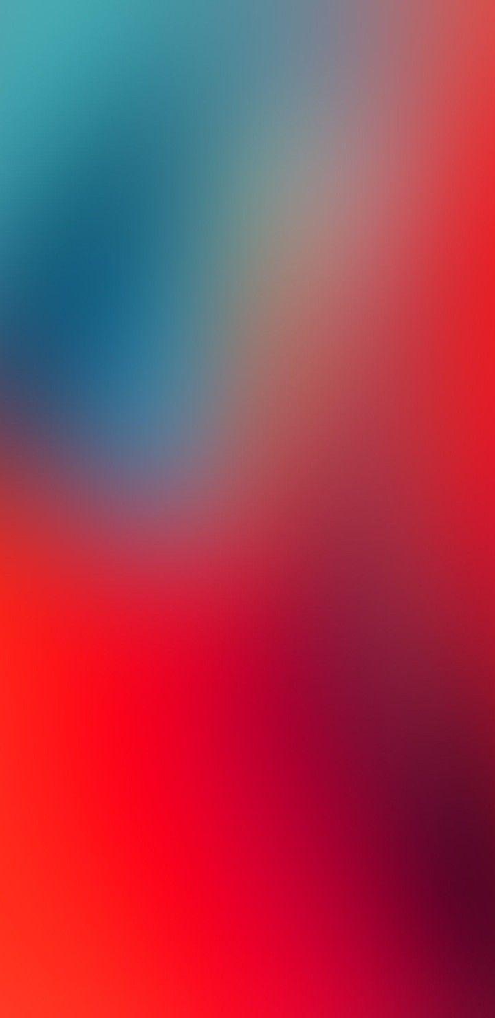 iOS iPhone X, red, blue, clean, simple, abstract, apple