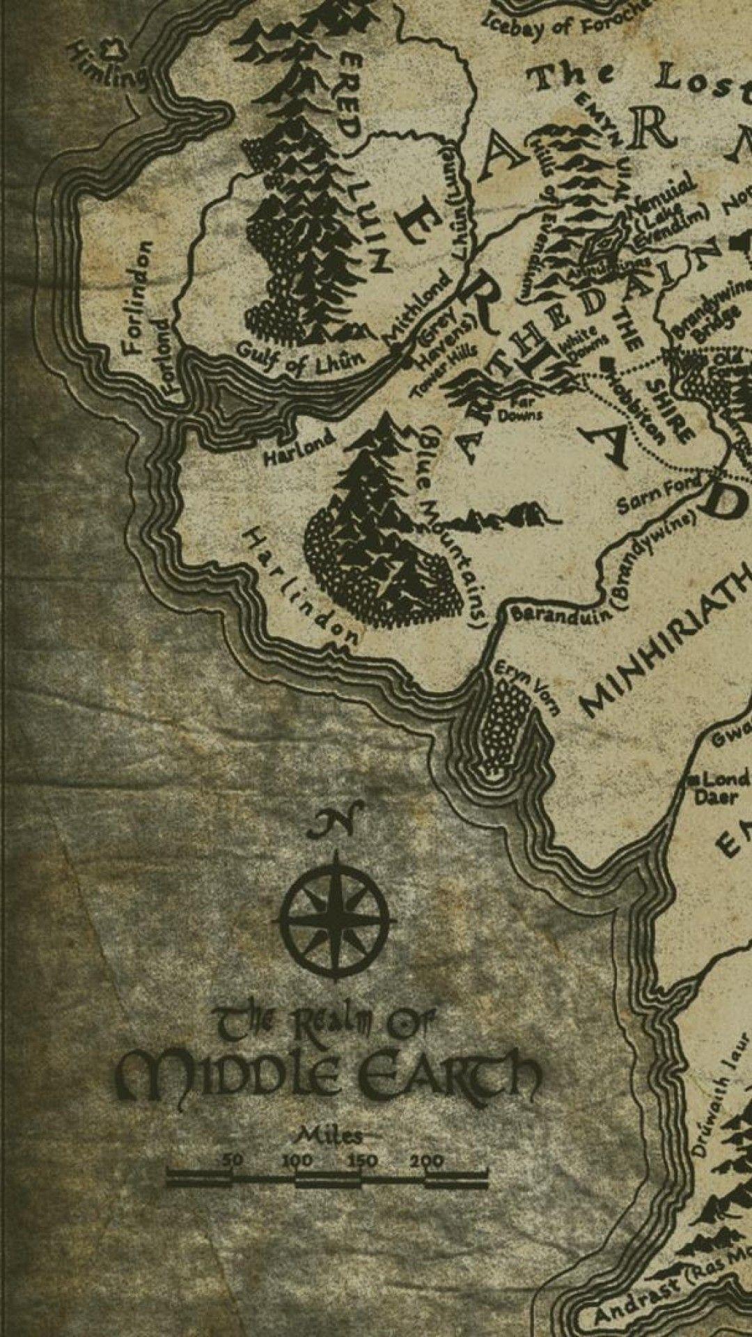 Middle earth map, The hobbit, Lord of the rings