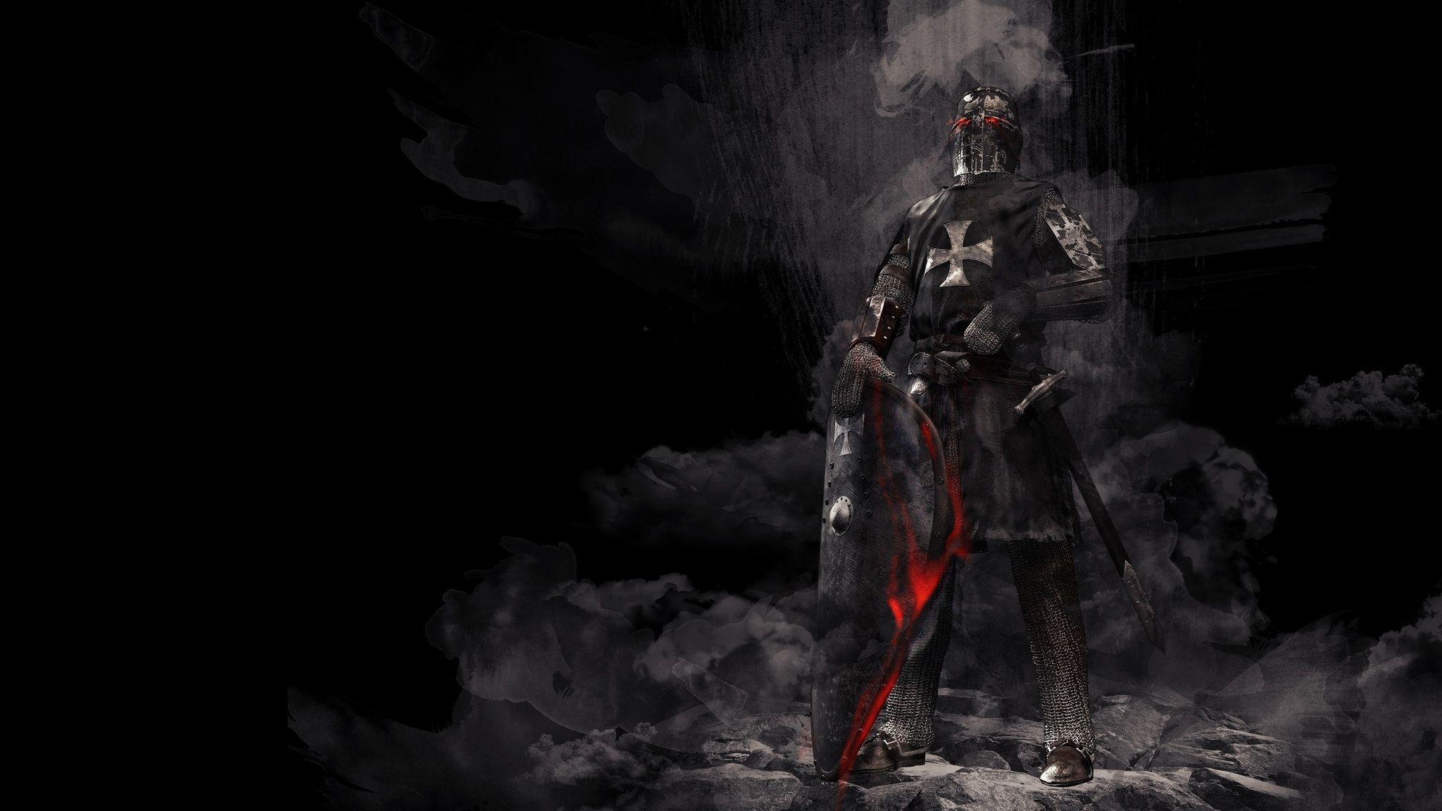 Knight With Sword Artwork 2048x1152 Resolution HD 4k