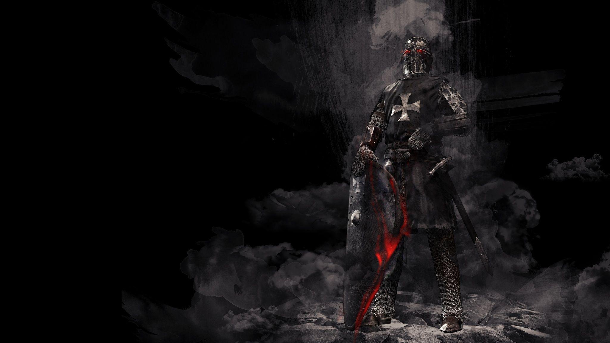 Knight With Sword Artwork 2048x1152 Resolution HD 4k