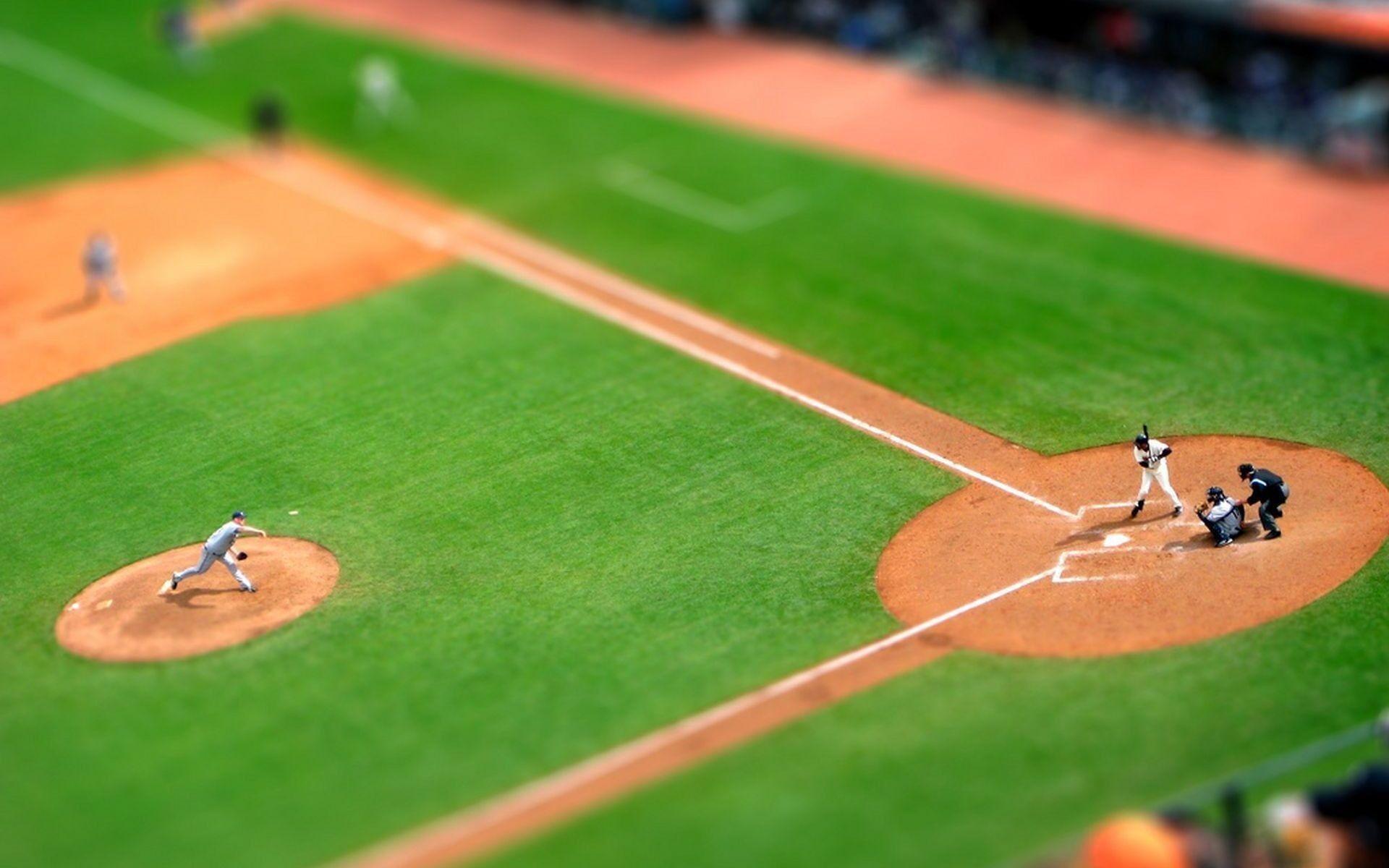 Baseball Field Sports Tilt Shift Wallpaper