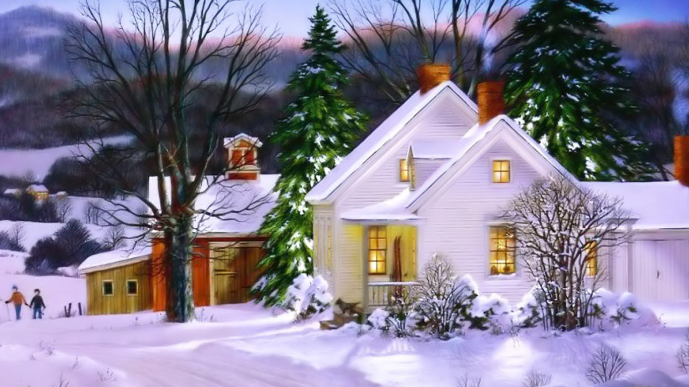 Christmas 2015 house. New Year Wallpaper. NEW YEAR!