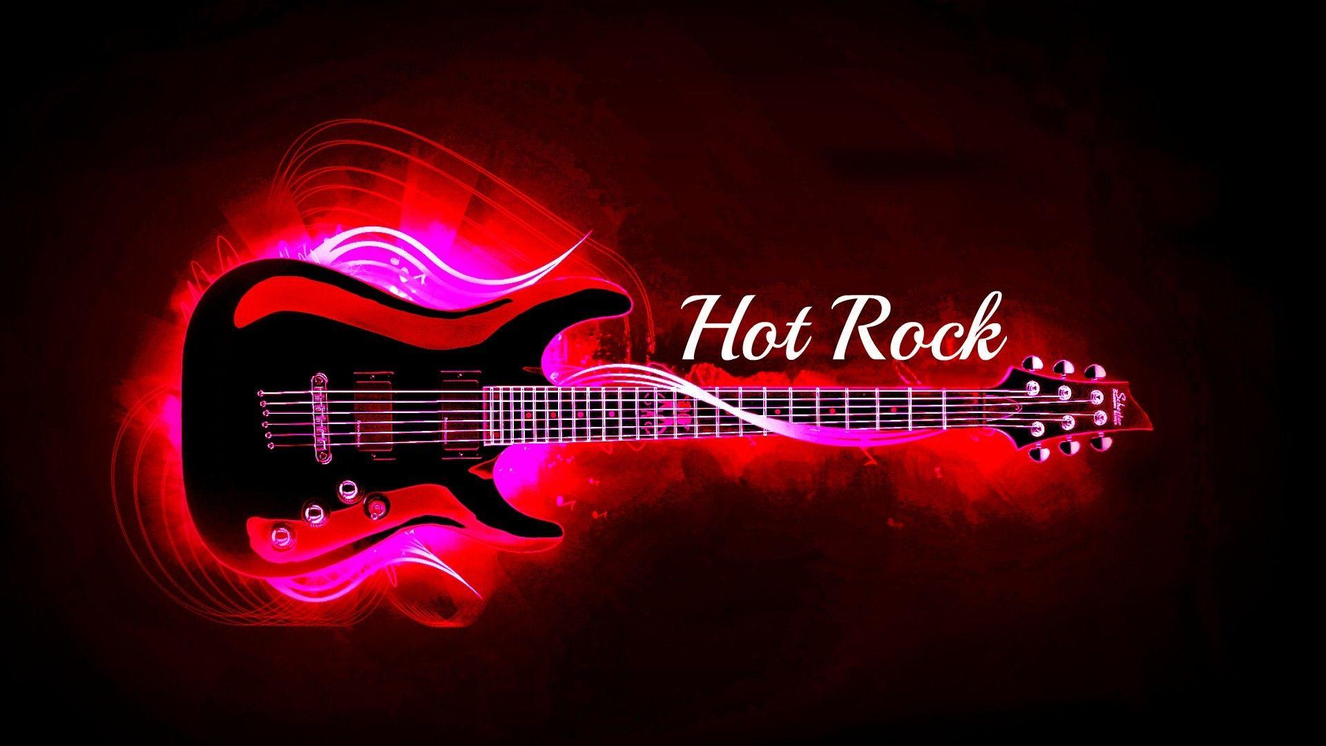 Hot rock guitar wallpaper. PC