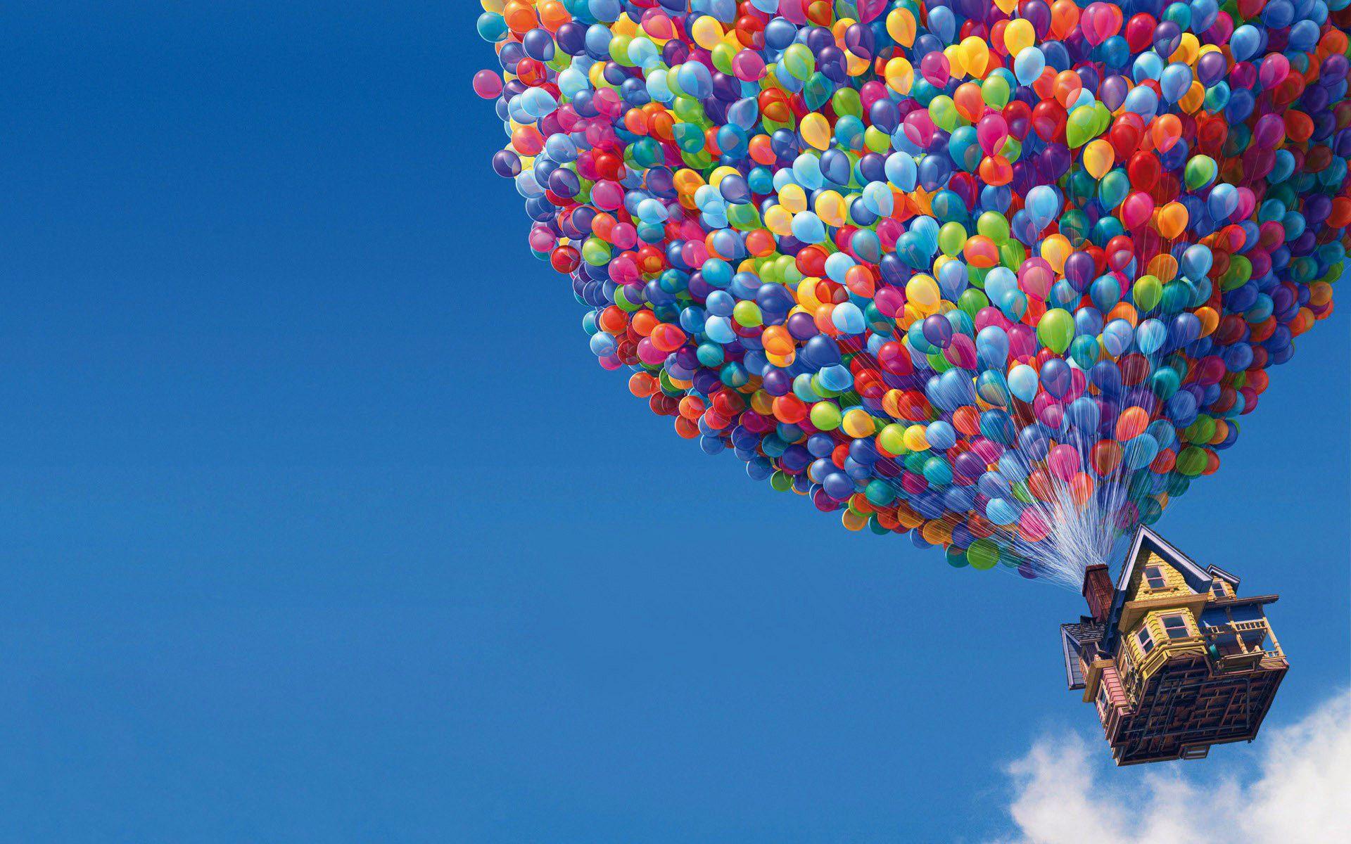 UP Movie Balloons House Wallpaper