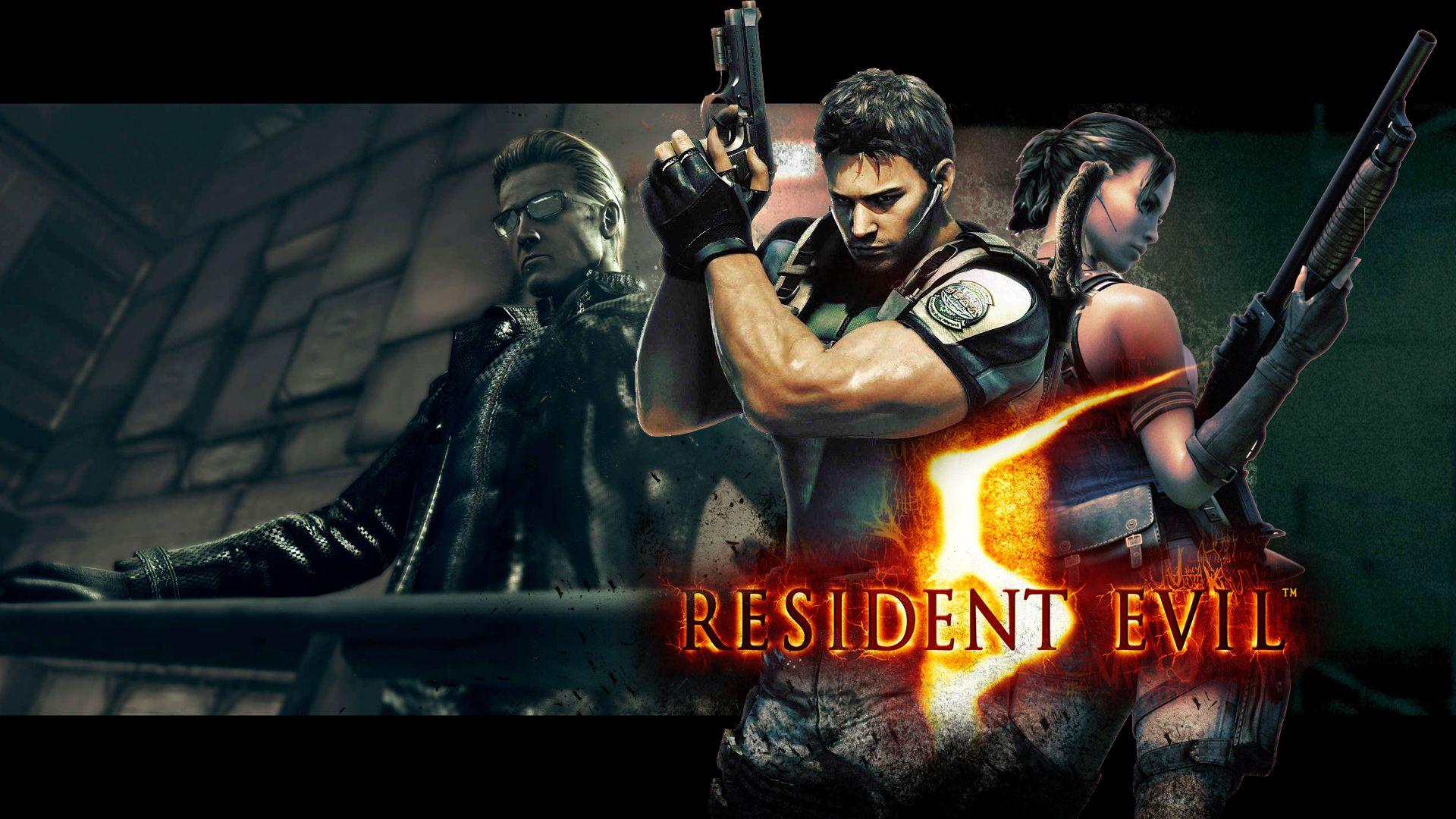 Download Two Main Characters Of Resident Evil 5 Wallpaper