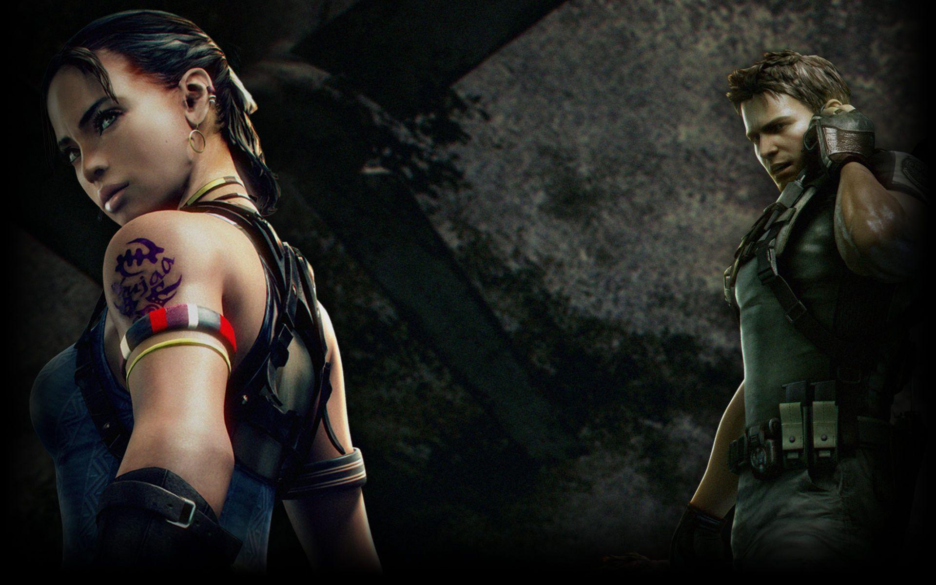 Resident Evil - Chris and Sheva HD wallpaper and background