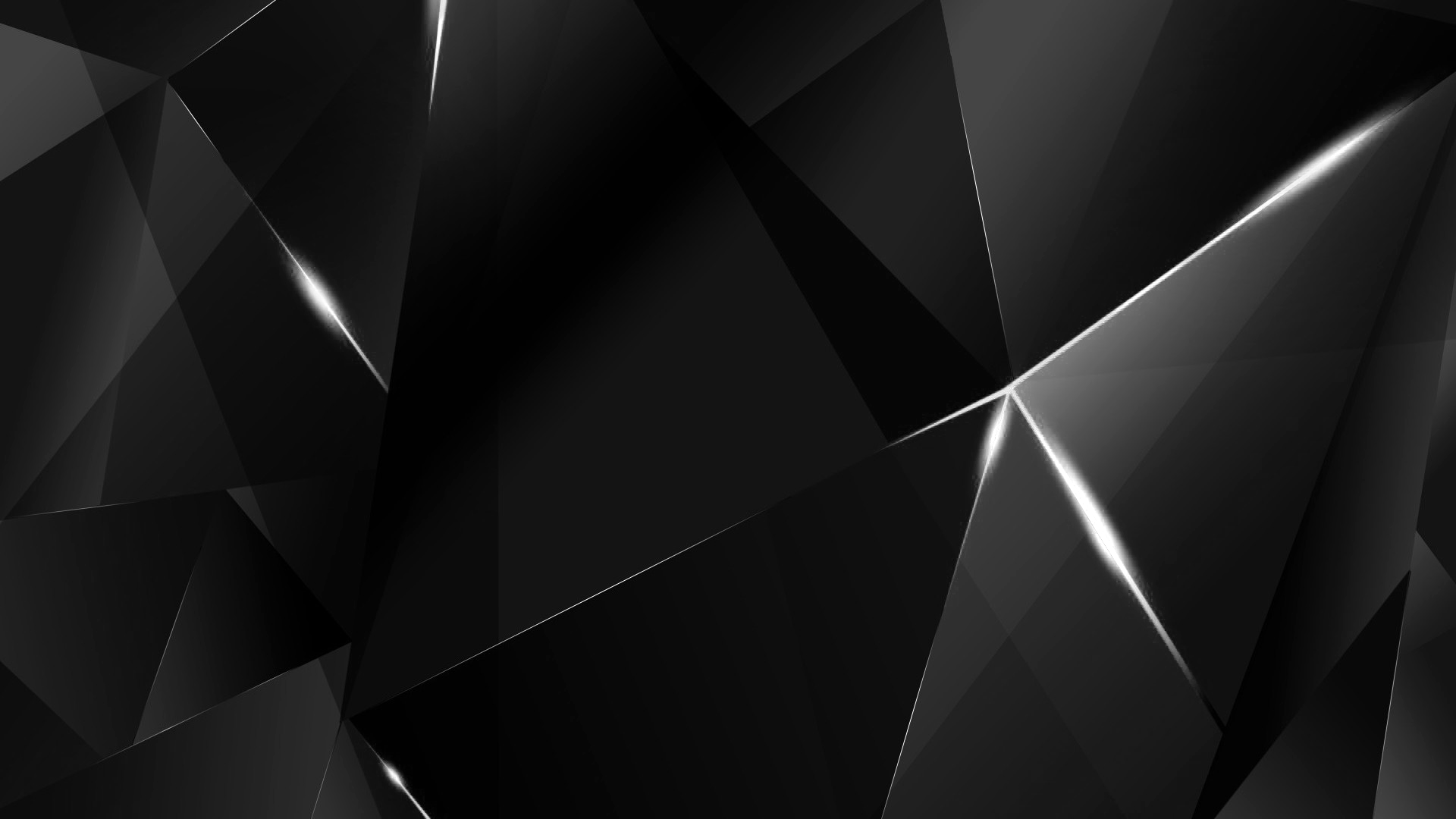 Wallpaper Abstract Polygons (Black BG)