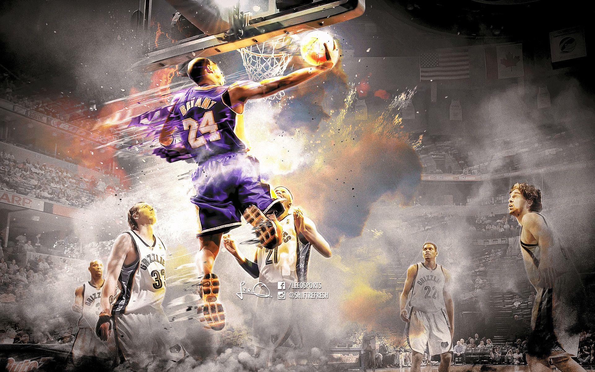 Kobe Bryant Dunk Wallpaper HD