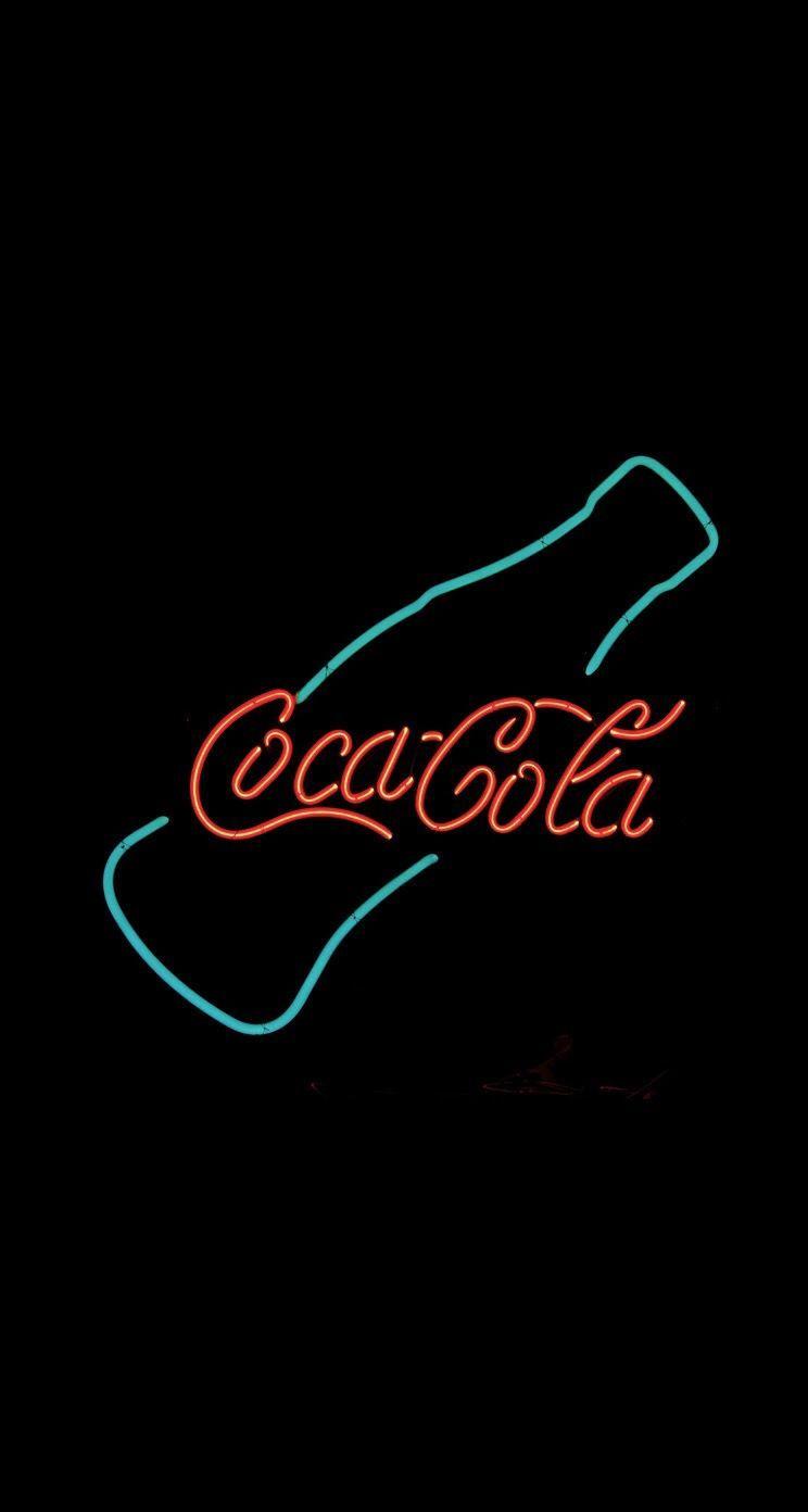 Coca Cola Neon Sign iPhone 6 Plus HD Wallpaper