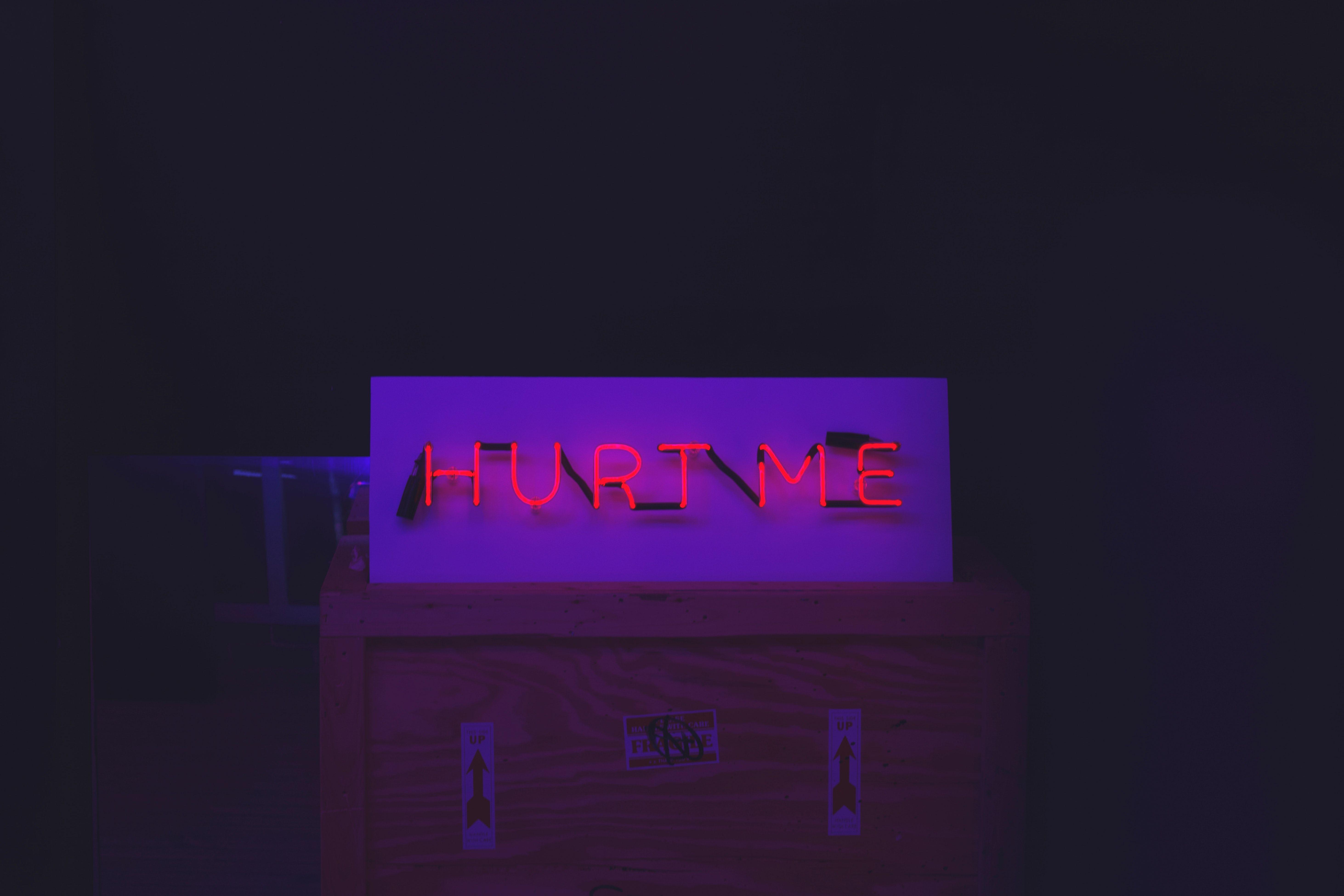 Purple Neon Lights Wallpaper Background