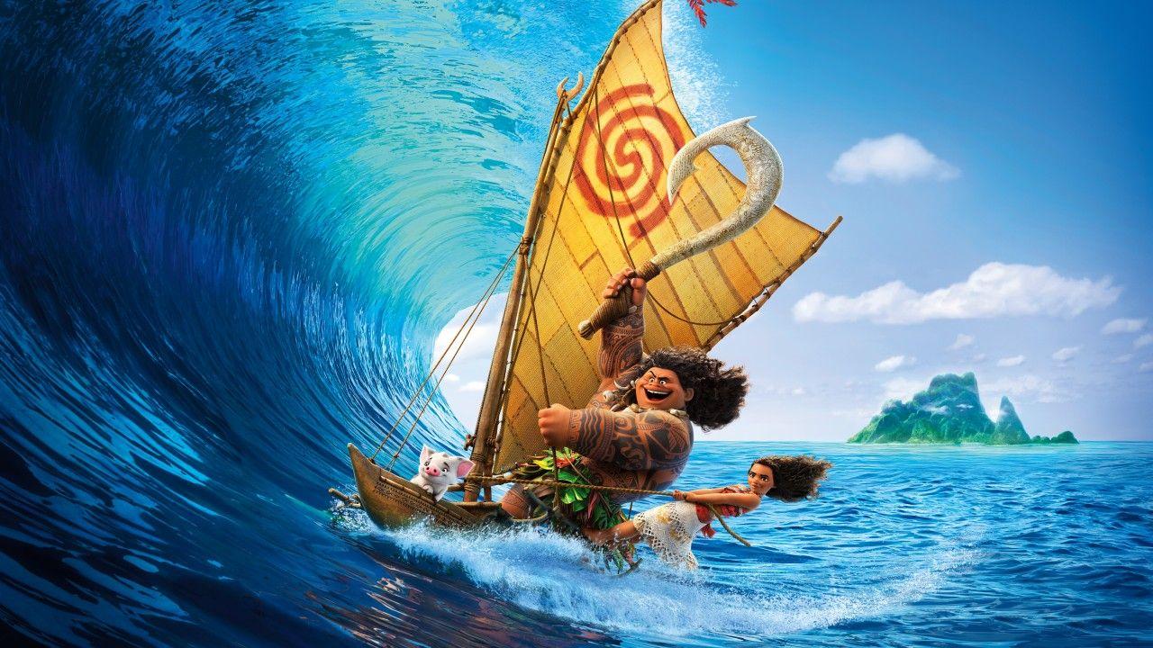 Wallpaper Moana, Disney, Animation, HD, 8K, Movies