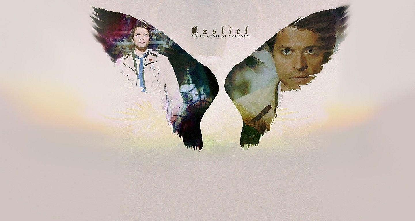 Angels supernatural castiel tv series wallpaper