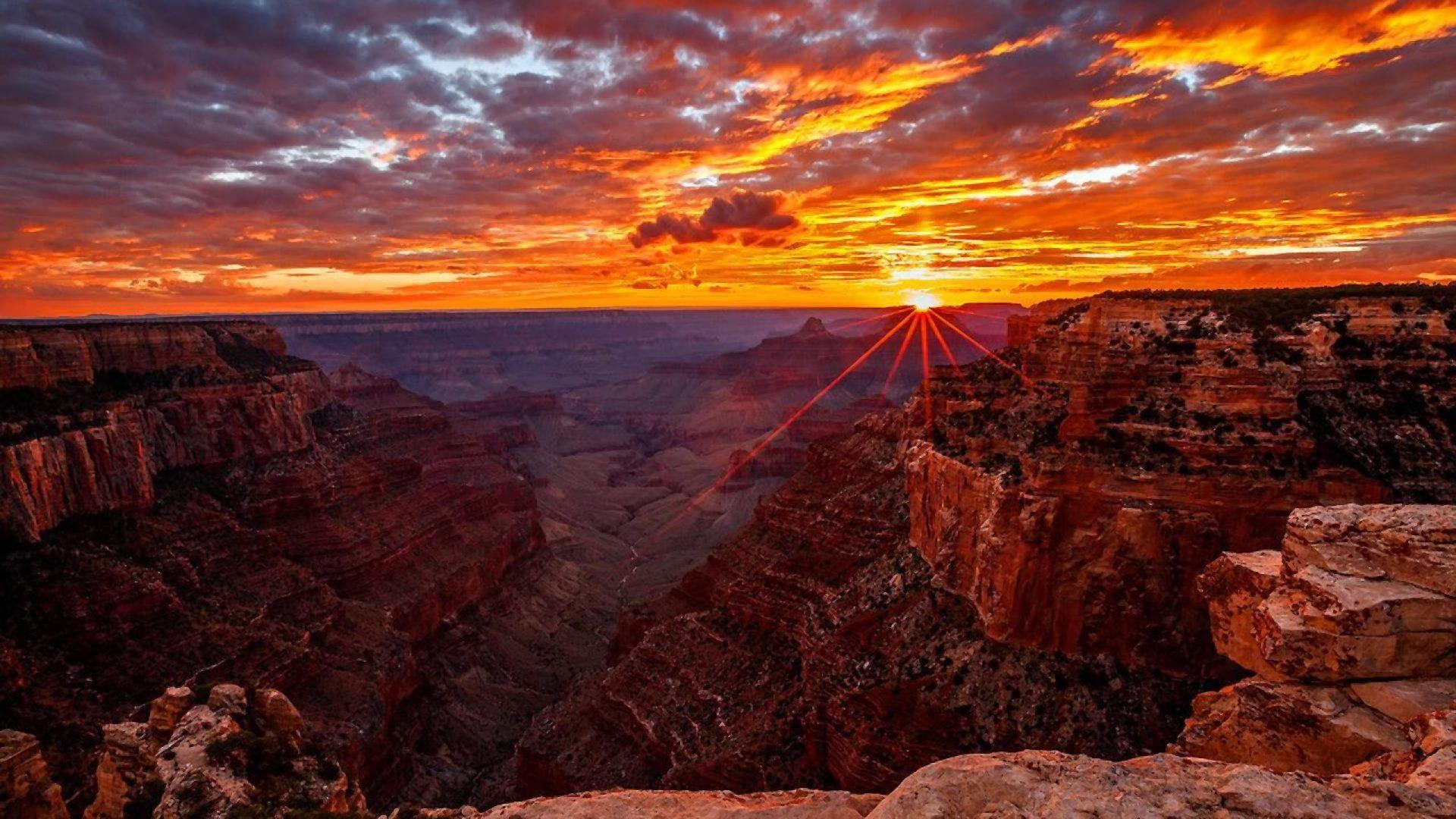 Free Grand Canyon Sunset Wallpaper Background at Landscape Monodomo